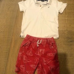 Nautica Polo and Shorts set